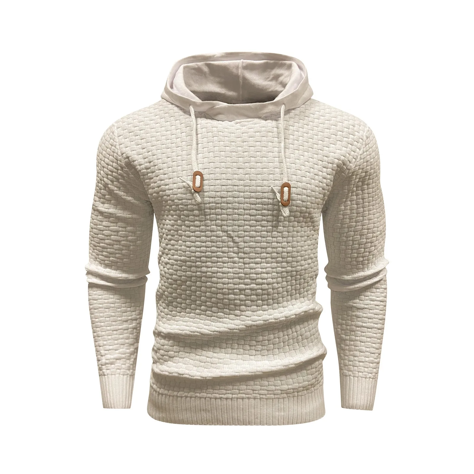Square Knit Hoodie
