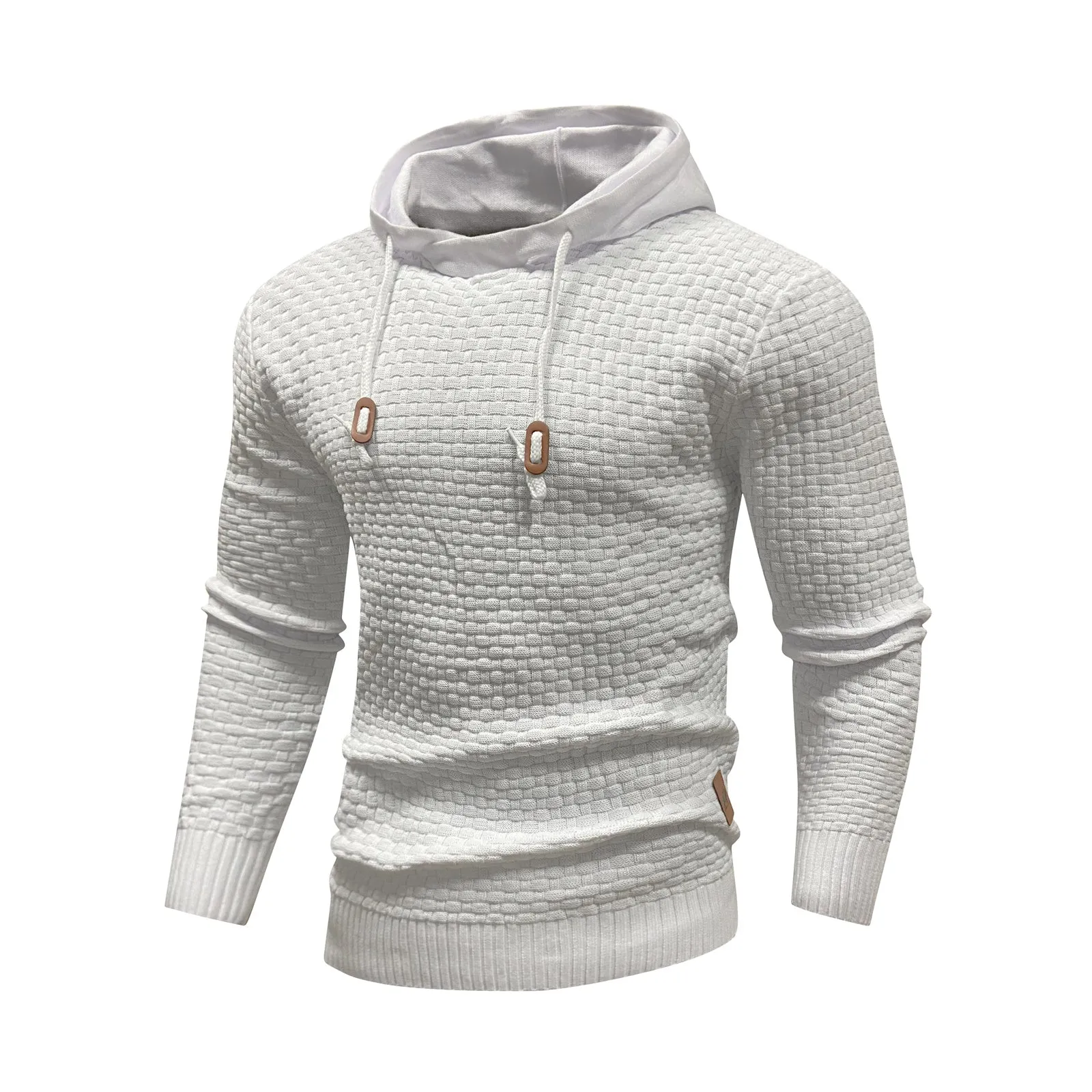 Square Knit Hoodie