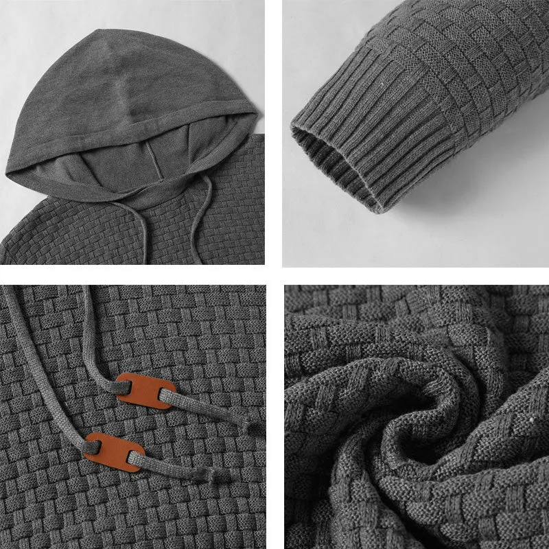 Square Knit Hoodie
