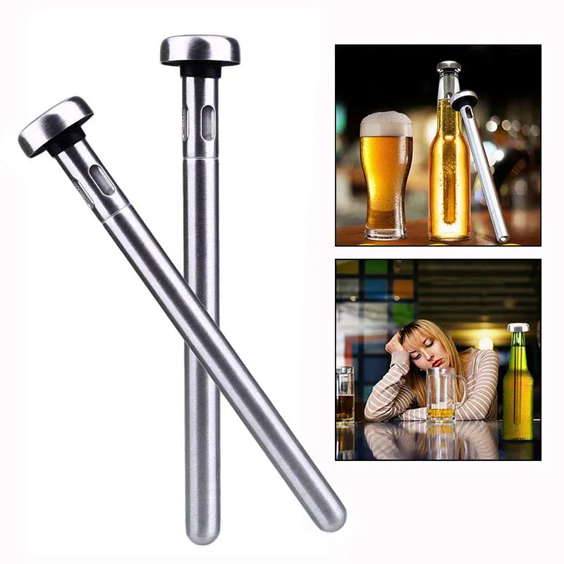 Stainless Steel Cooling Stick For Bottled Drinks - Set of 2