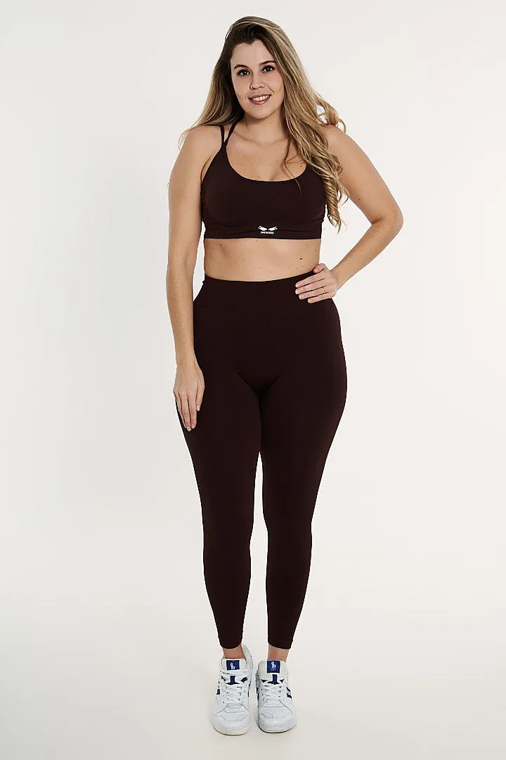 STAY STRONG LYRA BROWN LEGGINGS