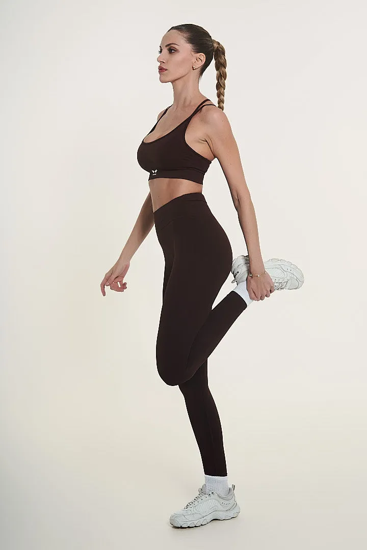 STAY STRONG LYRA BROWN LEGGINGS