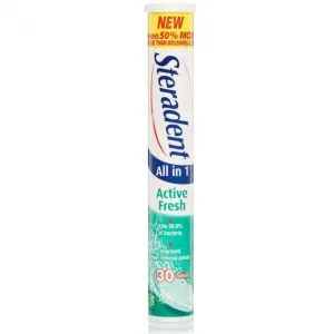 Steradent Active Fresh Denture Tablets (30 Tablets)