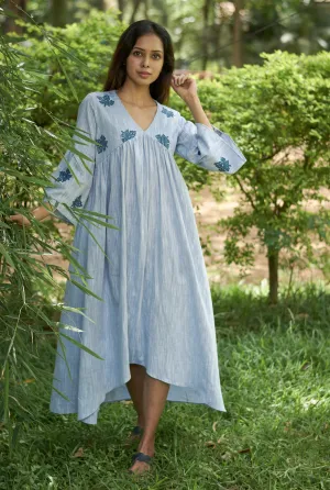 Stich Detailing Western Dress