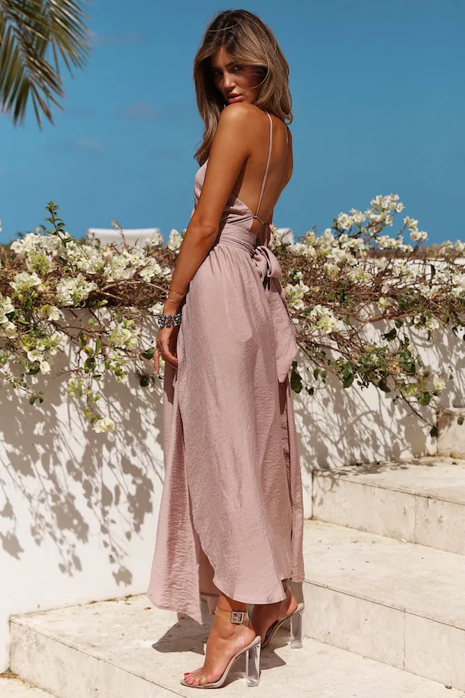 Stop Motion Maxi Dress Mocha