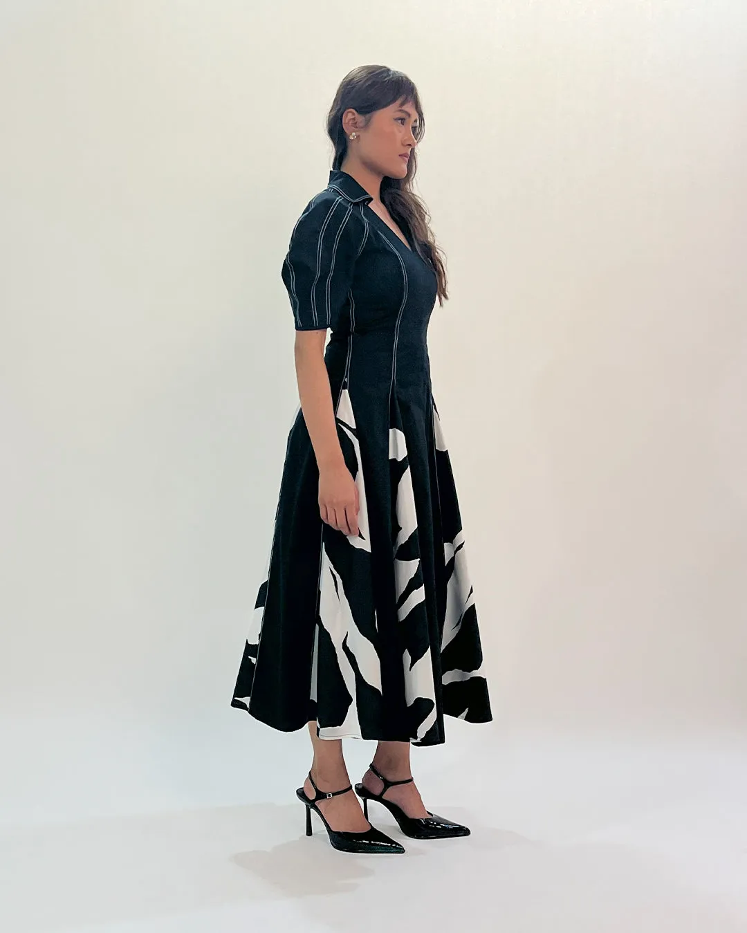 Stream Godet Dress