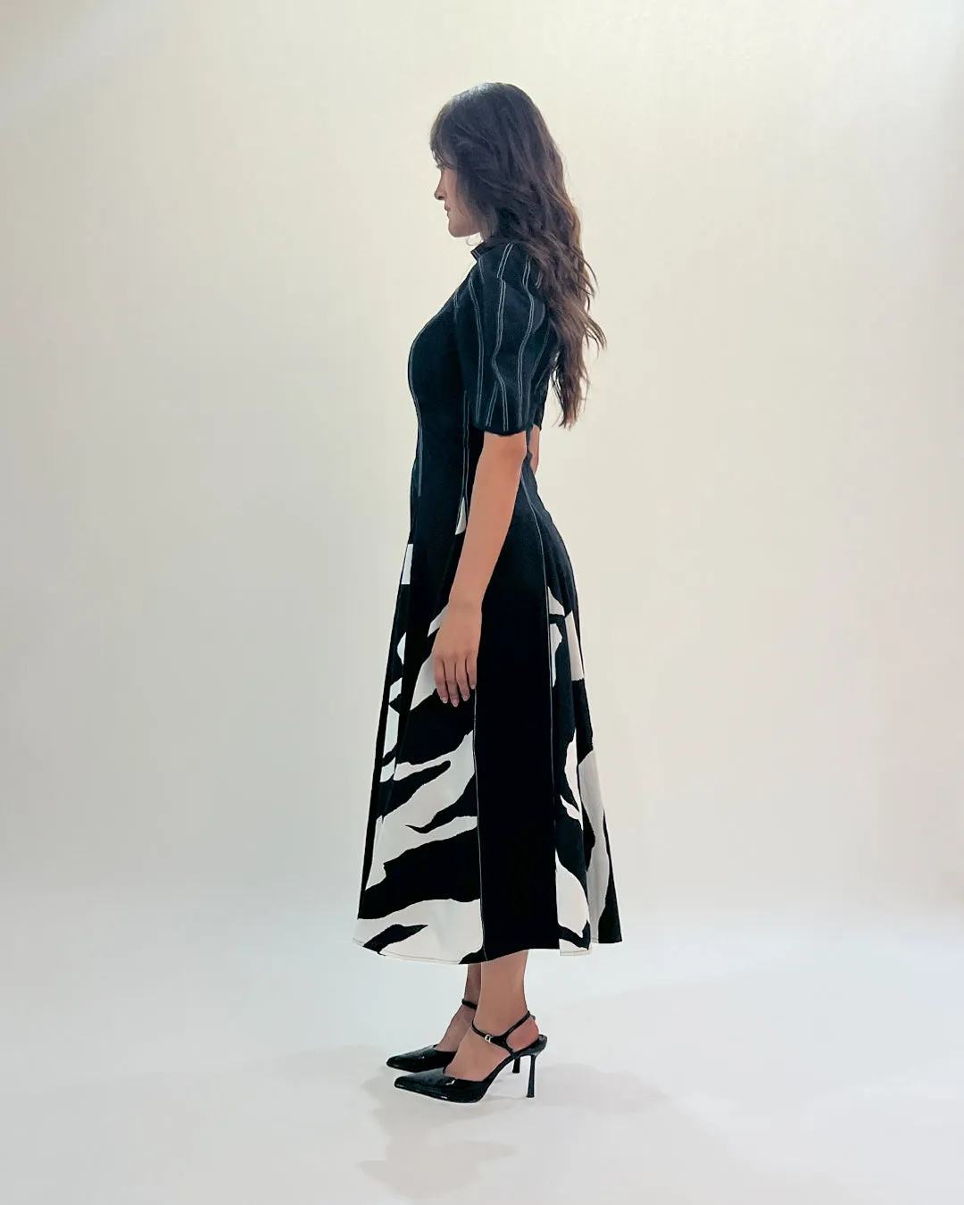 Stream Godet Dress