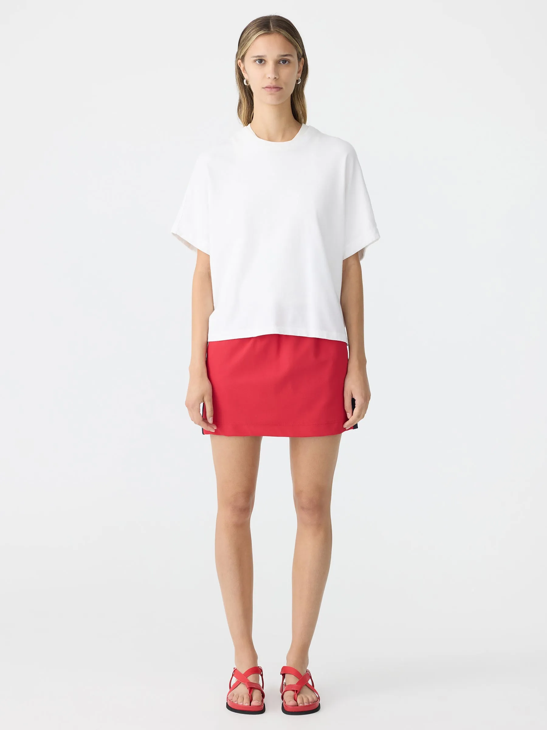 Stretch Twill Mini Skirt