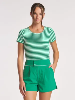 Stripe Crew Neck Tee