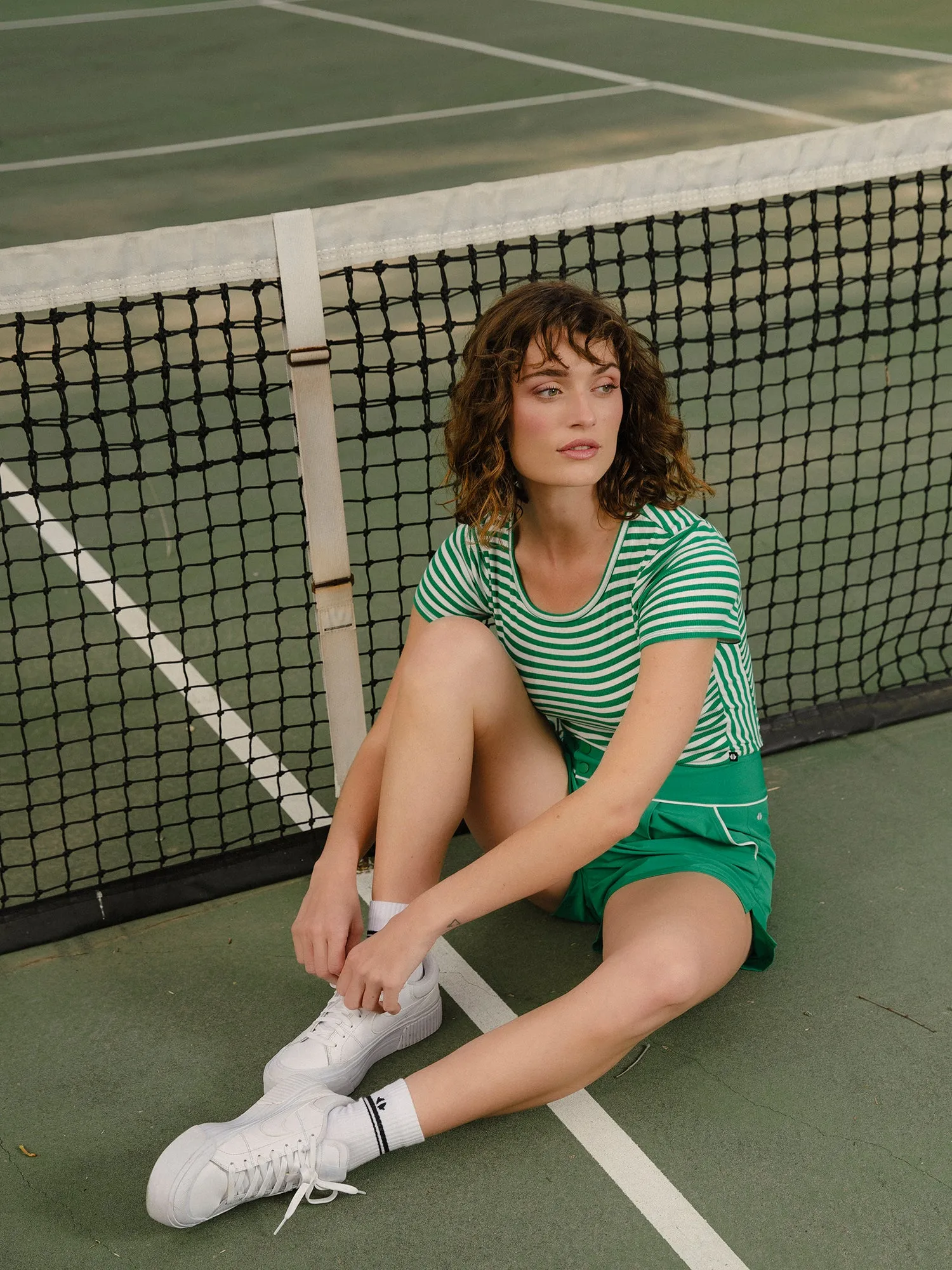 Stripe Crew Neck Tee
