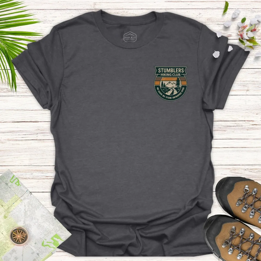 Stumblers Hiking Club Badge Unisex T-Shirt