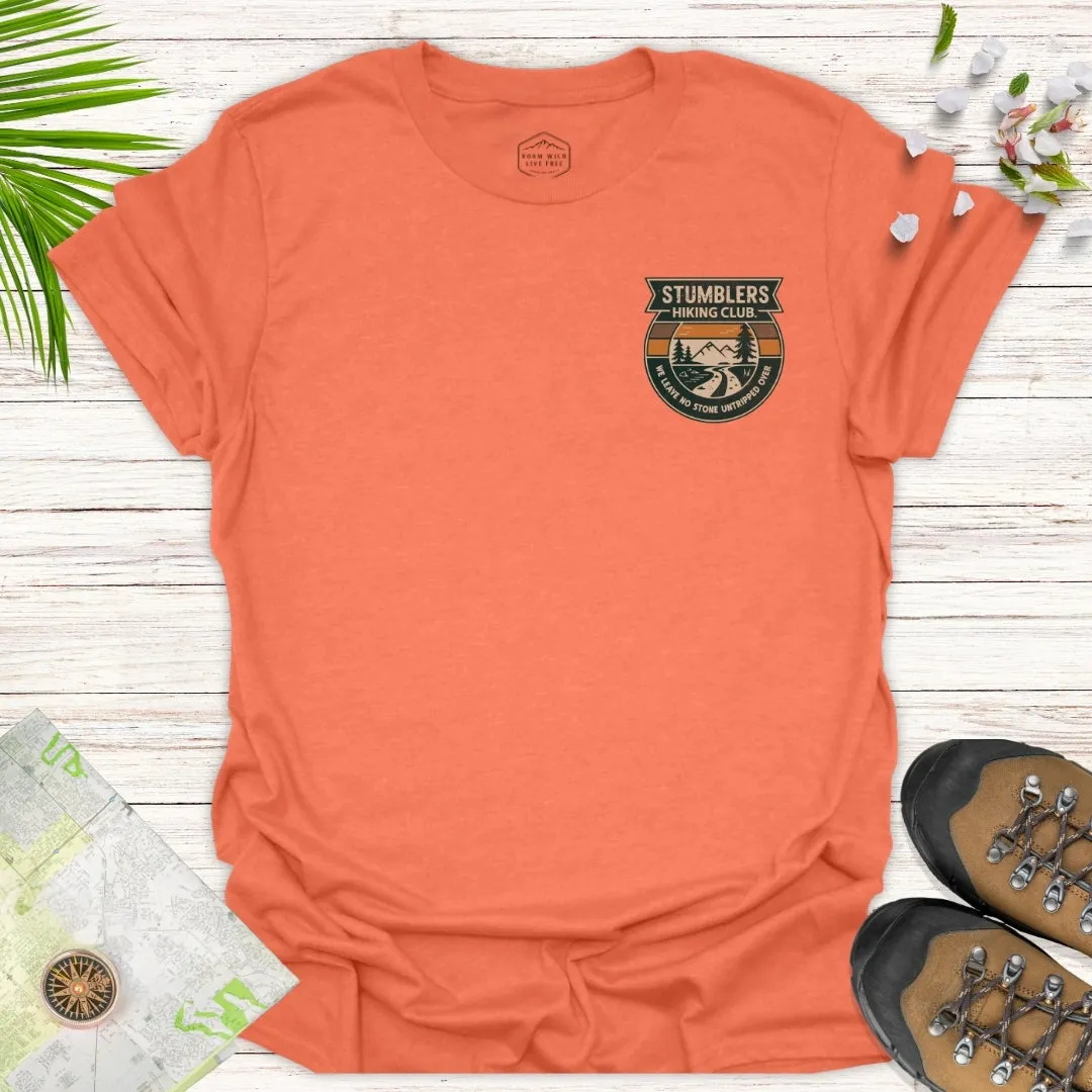 Stumblers Hiking Club Badge Unisex T-Shirt