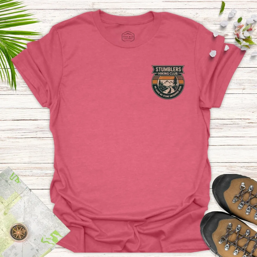 Stumblers Hiking Club Badge Unisex T-Shirt