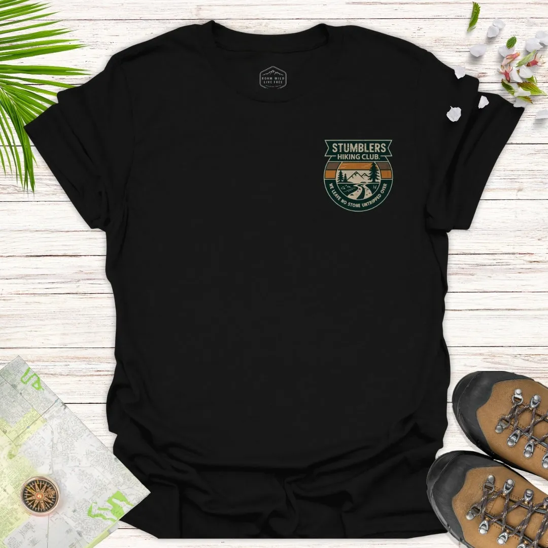 Stumblers Hiking Club Badge Unisex T-Shirt