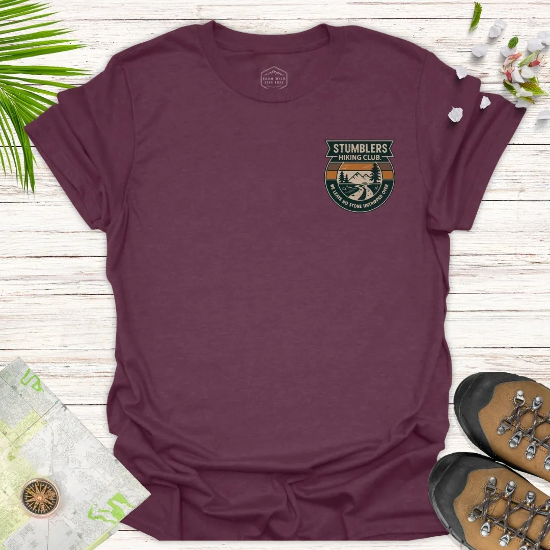 Stumblers Hiking Club Badge Unisex T-Shirt