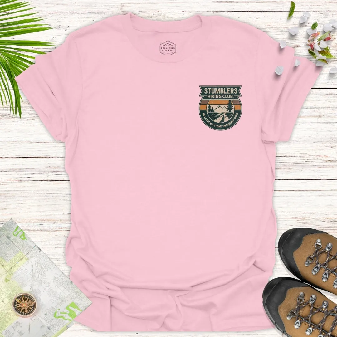 Stumblers Hiking Club Badge Unisex T-Shirt