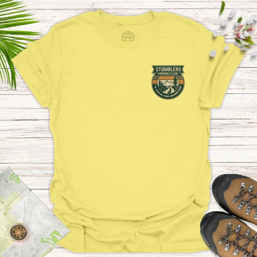 Stumblers Hiking Club Badge Unisex T-Shirt