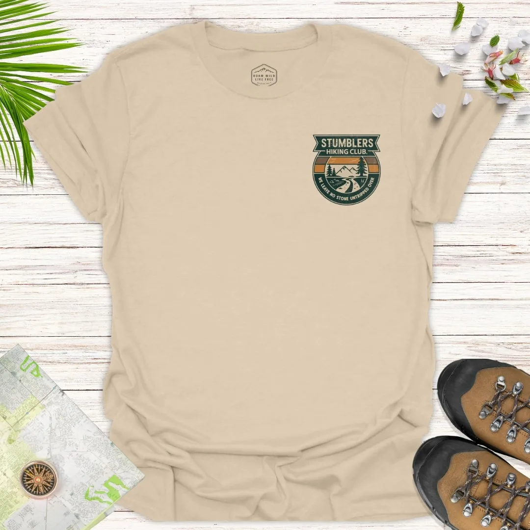 Stumblers Hiking Club Badge Unisex T-Shirt