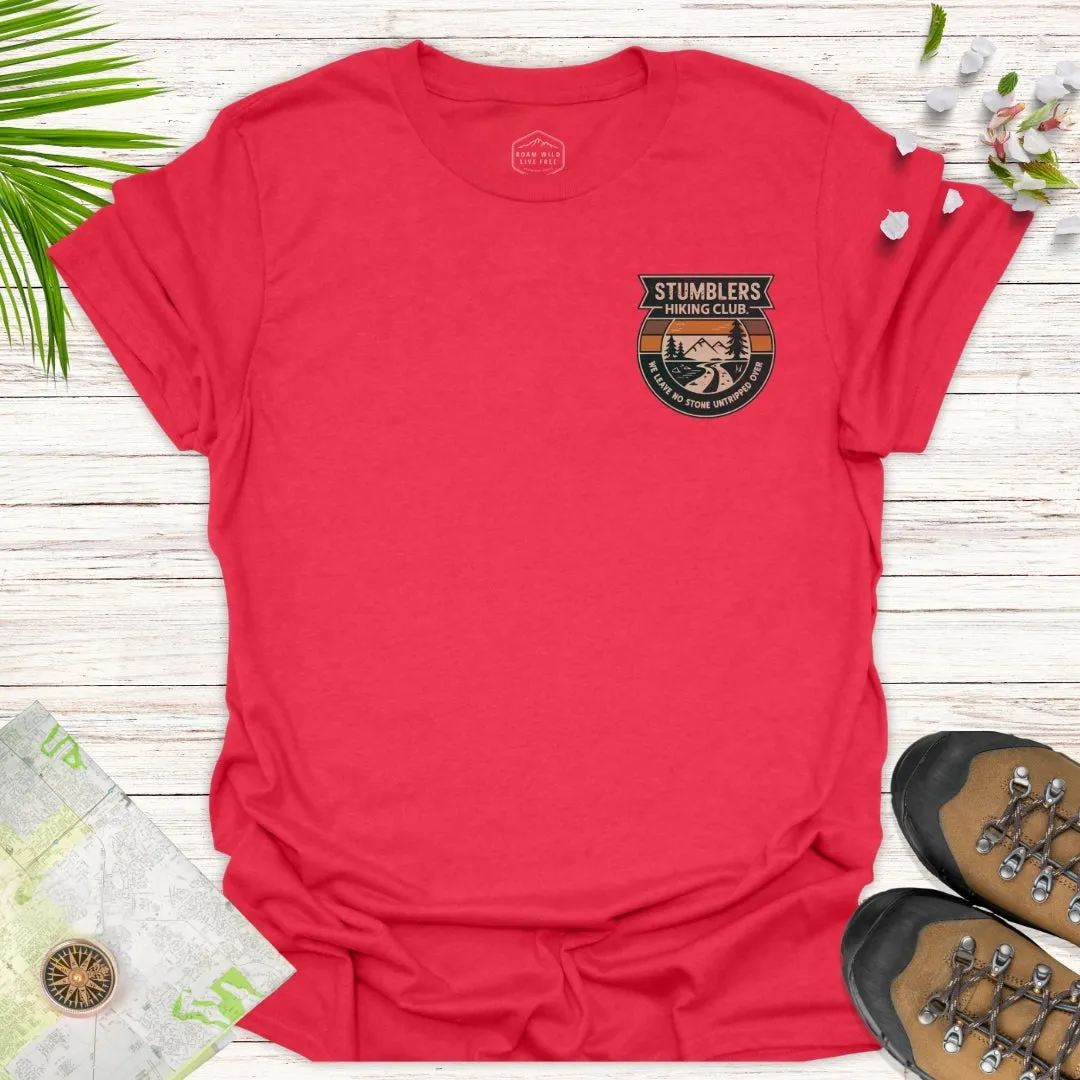 Stumblers Hiking Club Badge Unisex T-Shirt