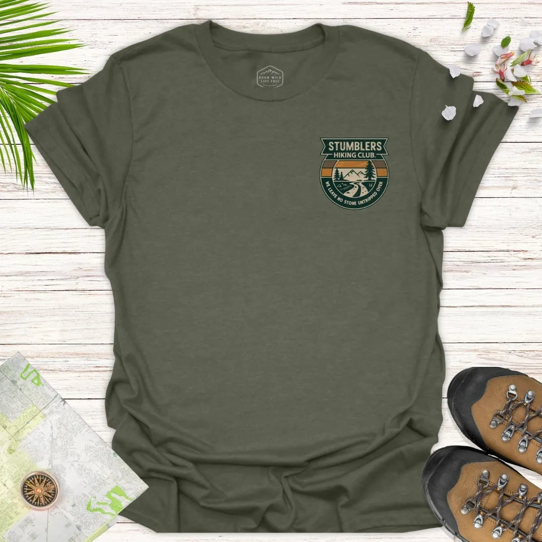 Stumblers Hiking Club Badge Unisex T-Shirt