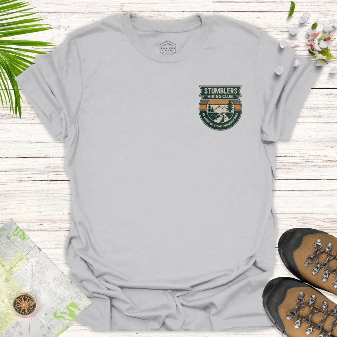 Stumblers Hiking Club Badge Unisex T-Shirt