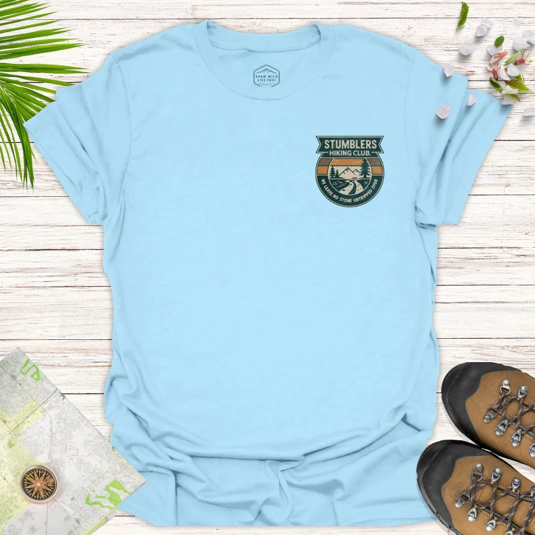 Stumblers Hiking Club Badge Unisex T-Shirt
