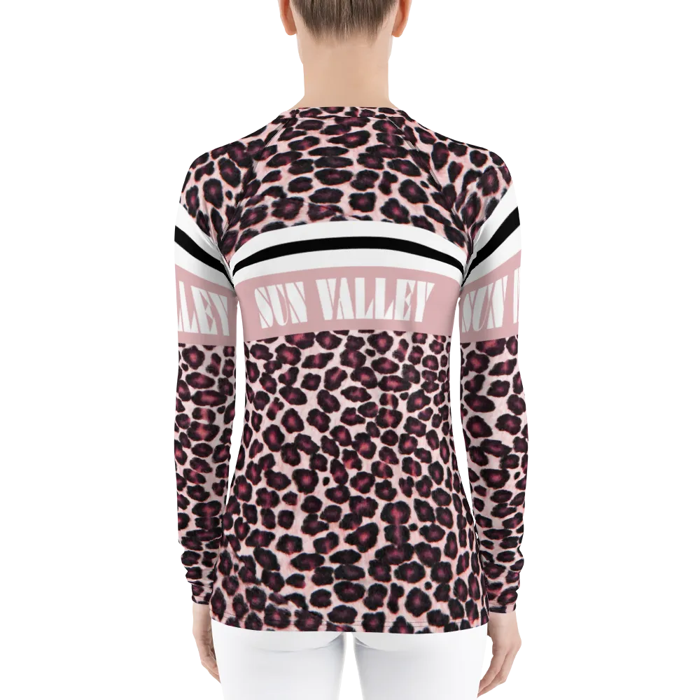 Sun Valley Pink Leopard Long Sleeve Top