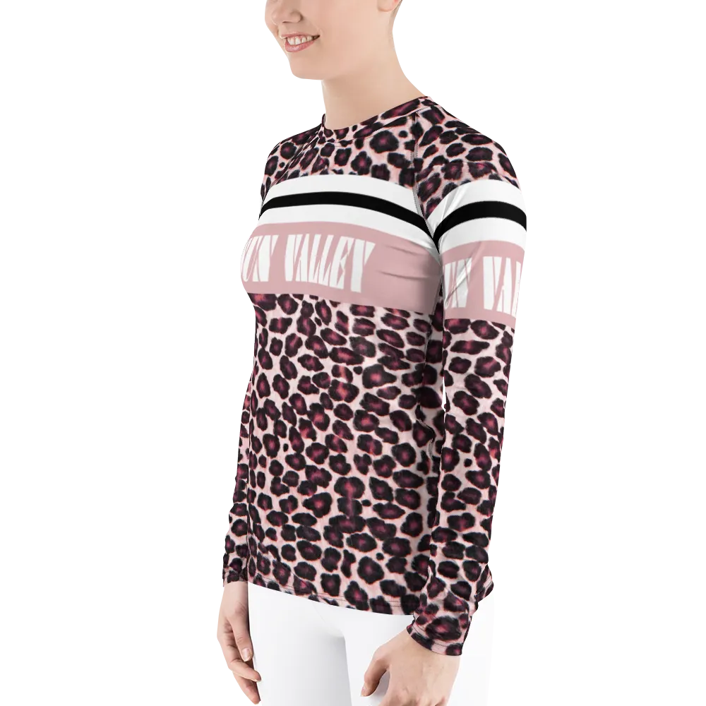 Sun Valley Pink Leopard Long Sleeve Top