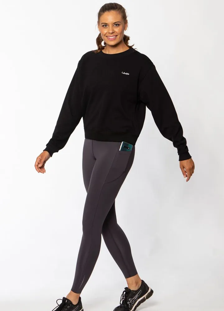 Sustainable Activewear F/L High Waisted leggings with Pockets - Slate