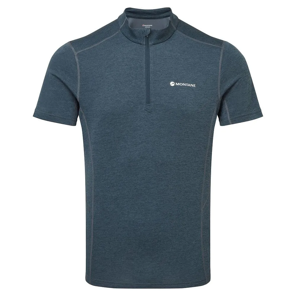 男裝短袖拉鍊快乾T恤 Men's Dart Zip T-Shirt