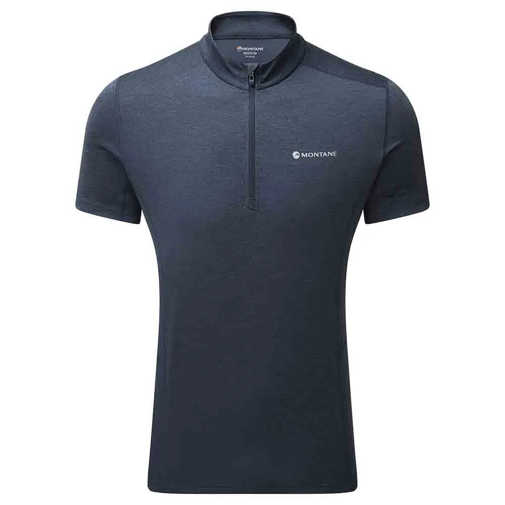 男裝短袖拉鍊快乾T恤 Men's Dart Zip T-Shirt