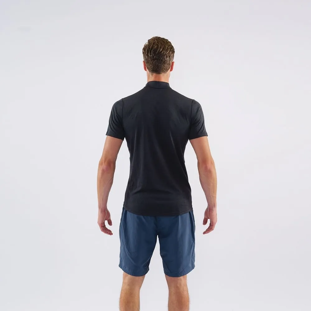 男裝短袖拉鍊快乾T恤 Men's Dart Zip T-Shirt
