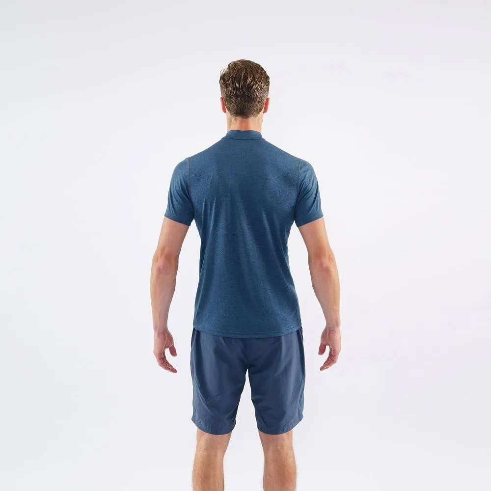 男裝短袖拉鍊快乾T恤 Men's Dart Zip T-Shirt