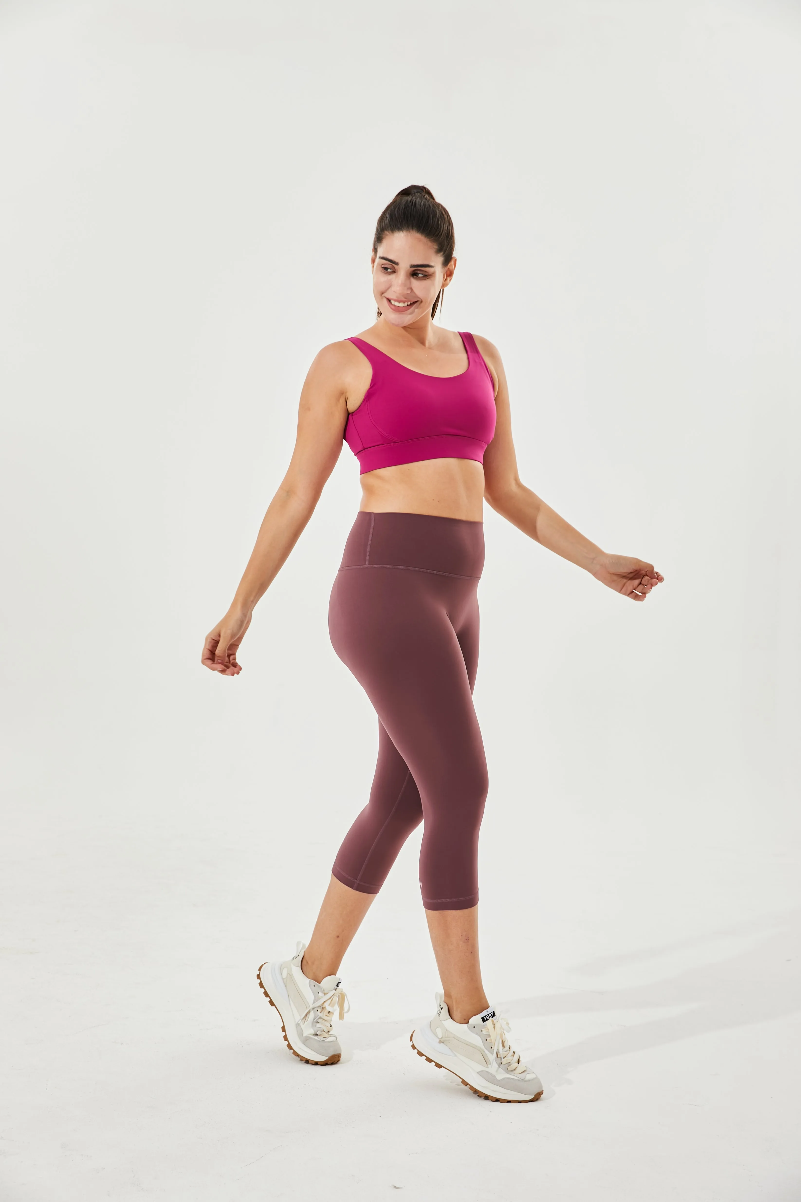Tangs Display - High-Waist Buttery Soft Tummy Control 7/8 Ardor Camel-Toe Proof Everyday Leggings With Inner Pocket
