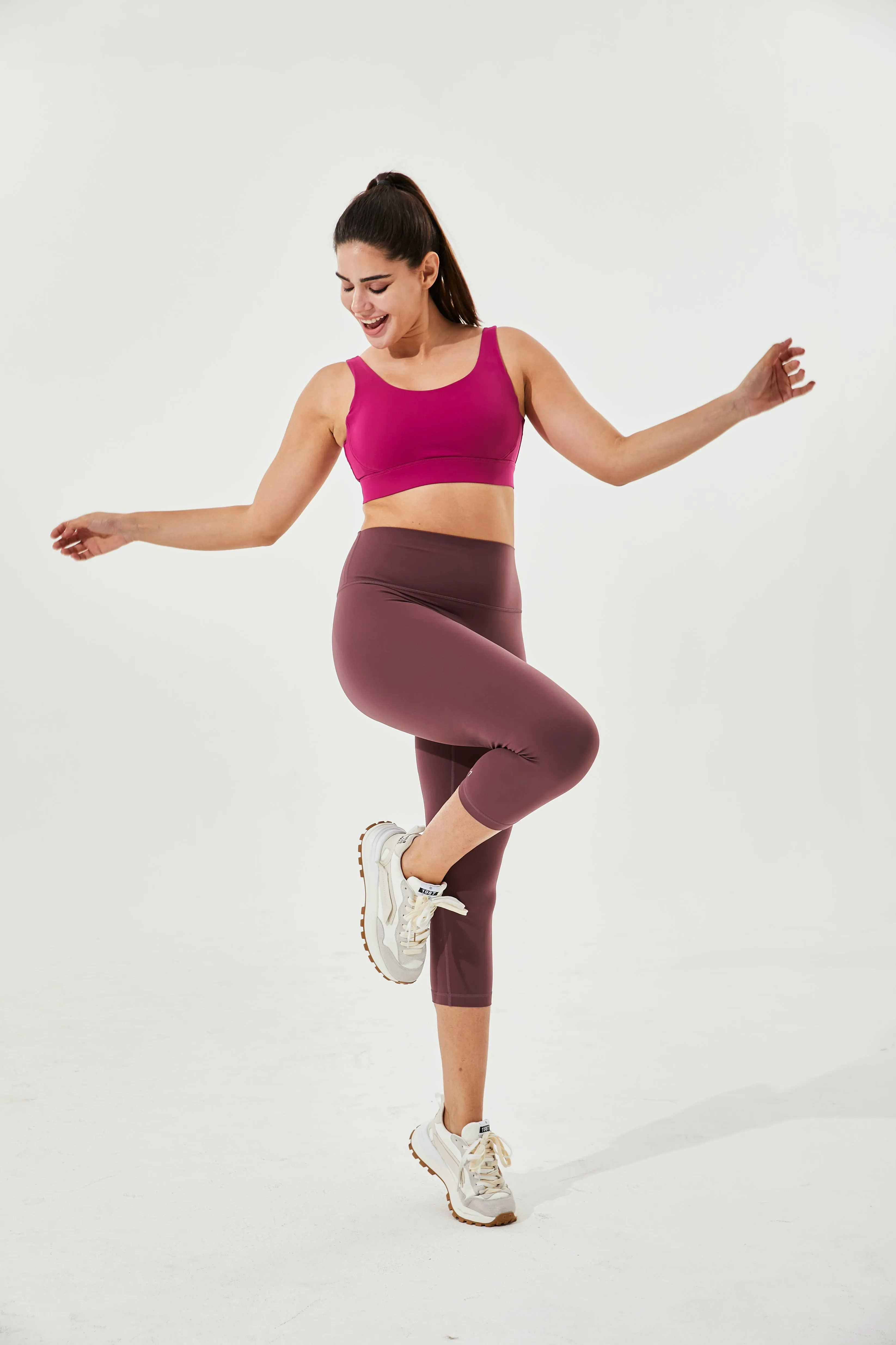 Tangs Display - High-Waist Buttery Soft Tummy Control 7/8 Ardor Camel-Toe Proof Everyday Leggings With Inner Pocket
