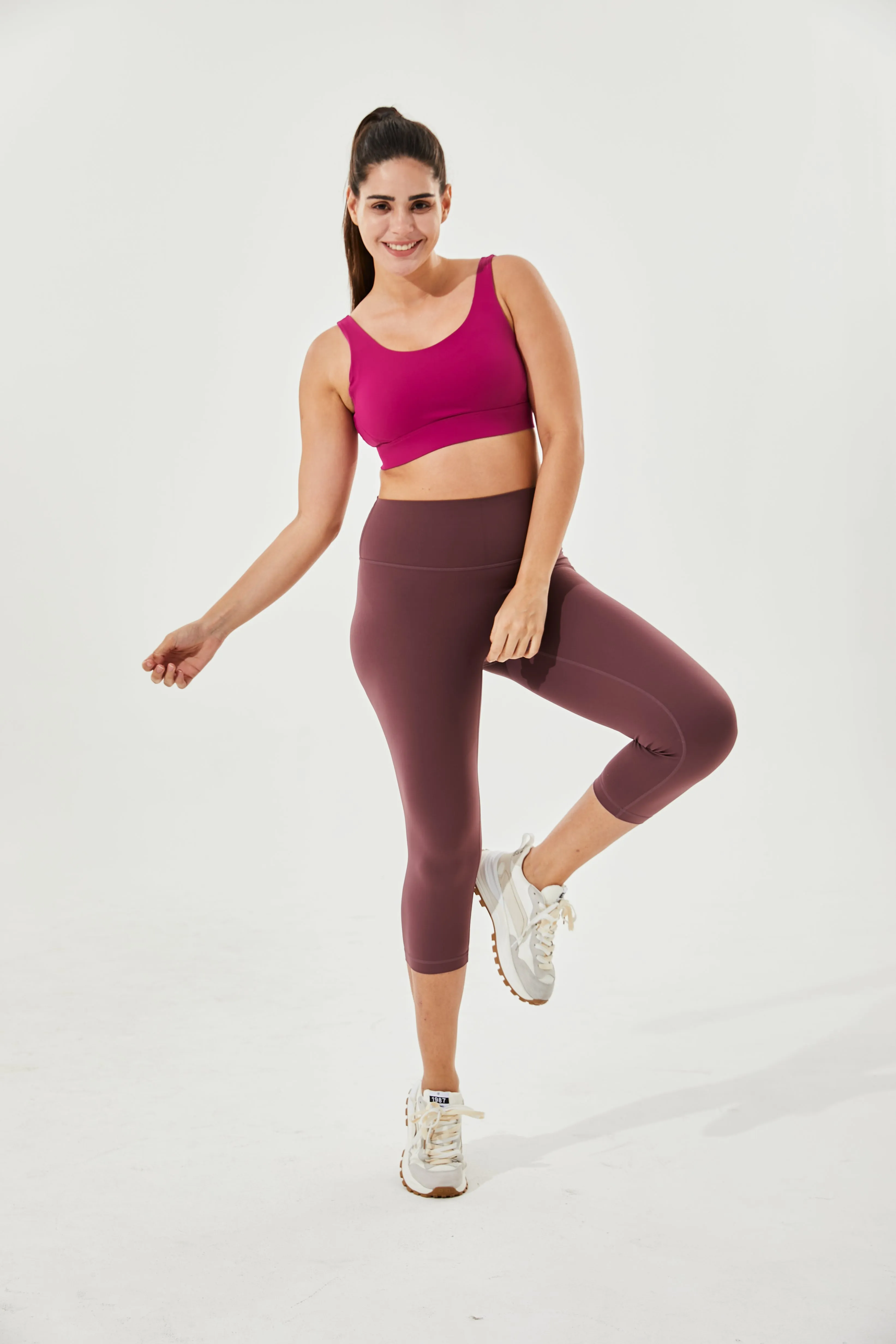 Tangs Display - High-Waist Buttery Soft Tummy Control 7/8 Ardor Camel-Toe Proof Everyday Leggings With Inner Pocket