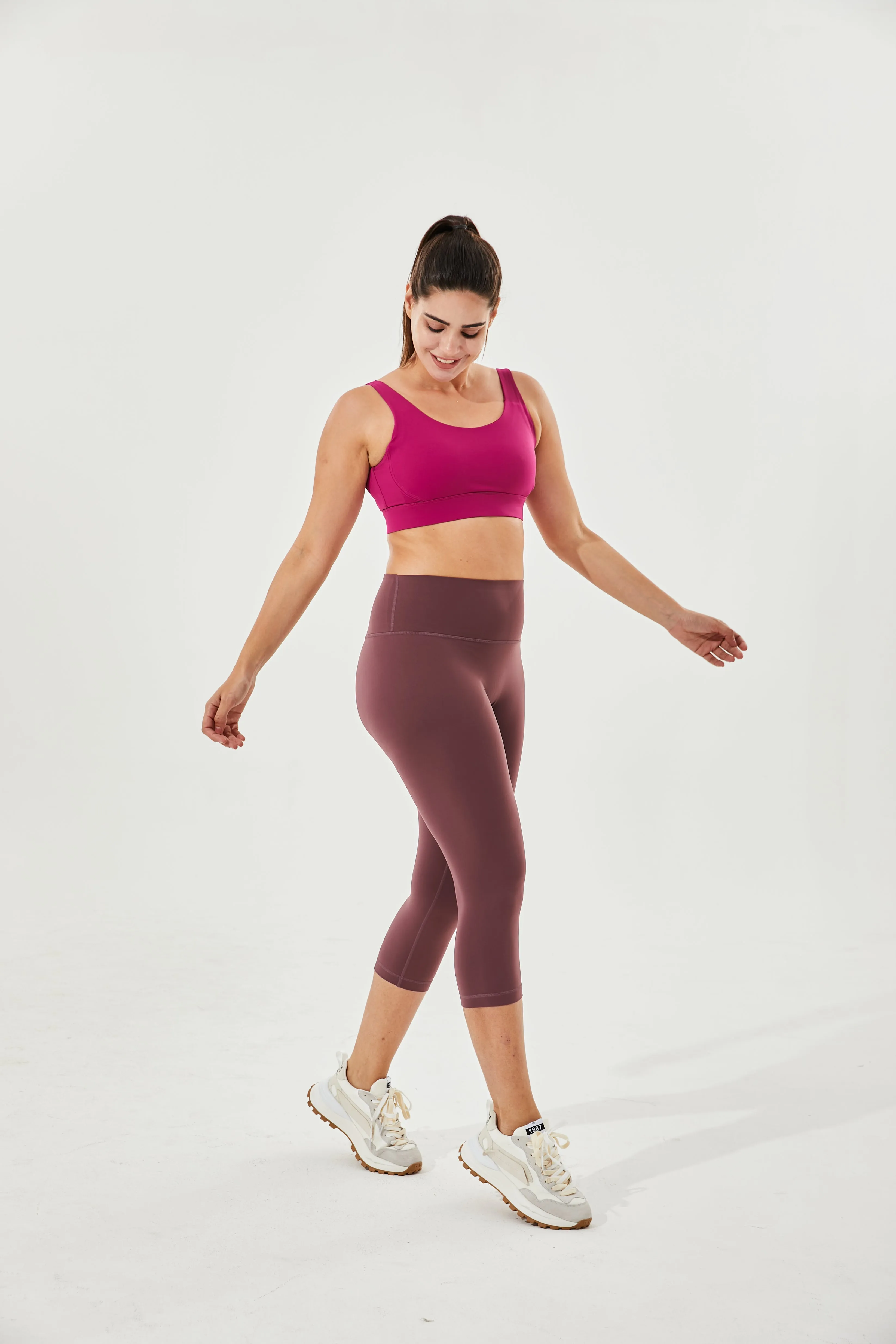 Tangs Display - High-Waist Buttery Soft Tummy Control 7/8 Ardor Camel-Toe Proof Everyday Leggings With Inner Pocket