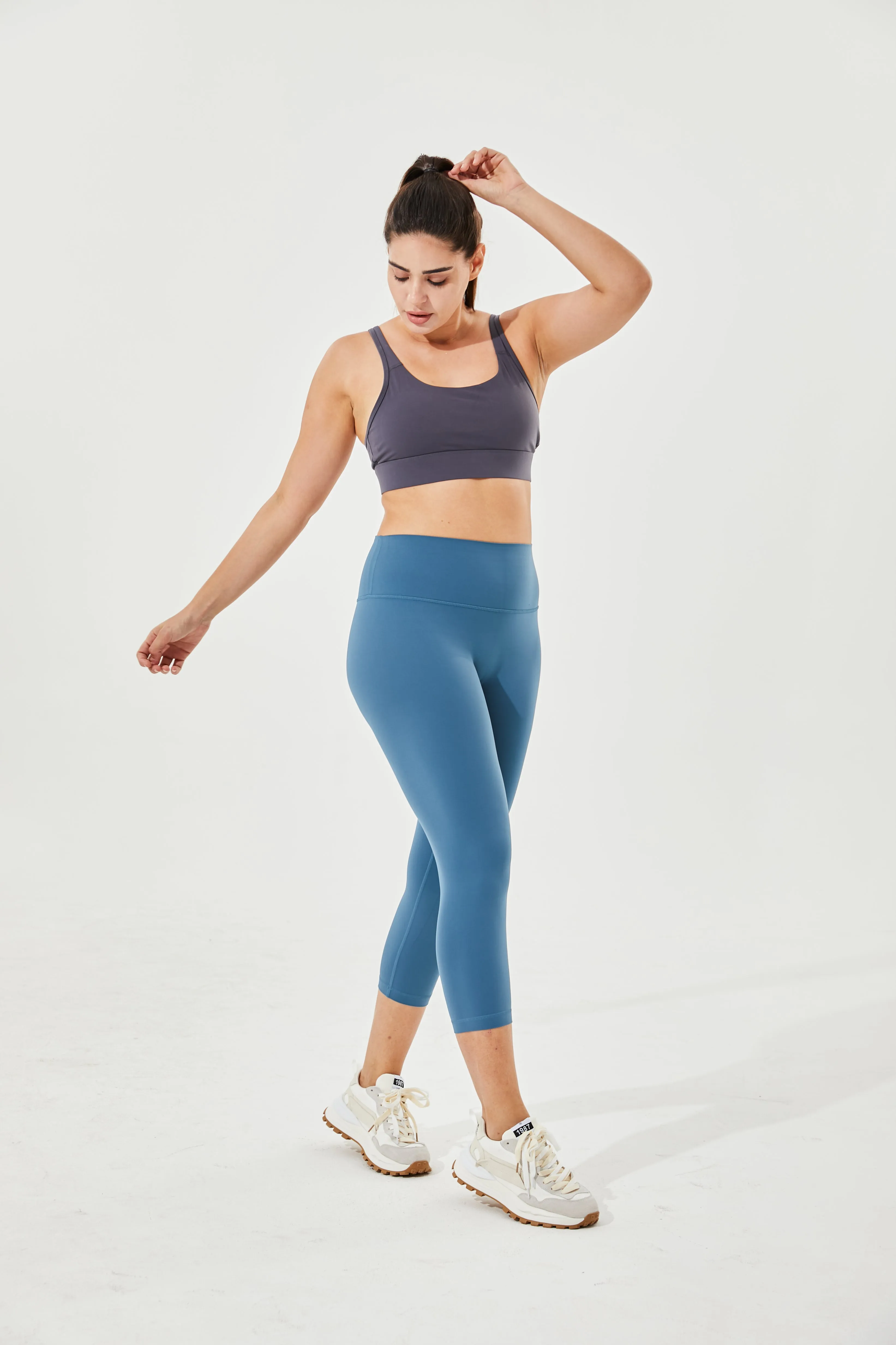 Tangs Display - High-Waist Buttery Soft Tummy Control 7/8 Ardor Camel-Toe Proof Everyday Leggings With Inner Pocket