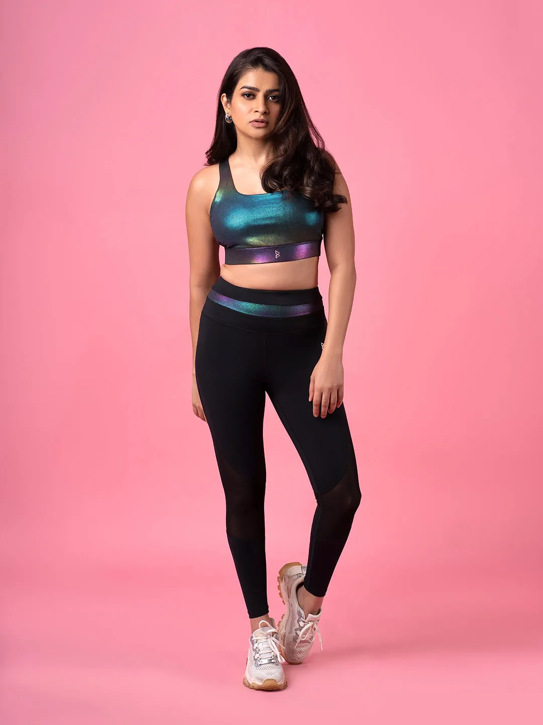 Tanya's One Step Ahead Black Holo Leggings