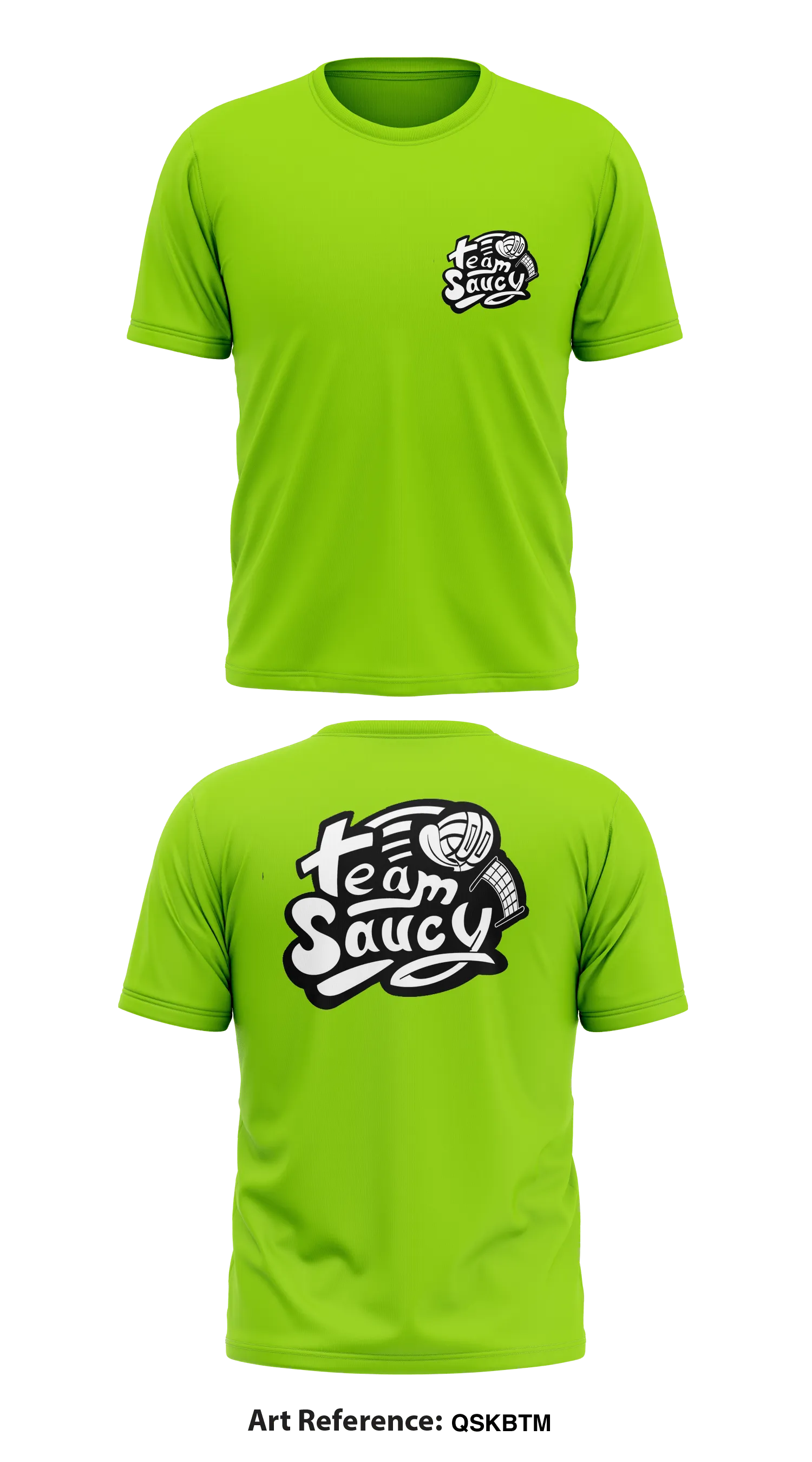 Team Saucy Store 1 Core Men's SS Performance Tee - QSkBtm