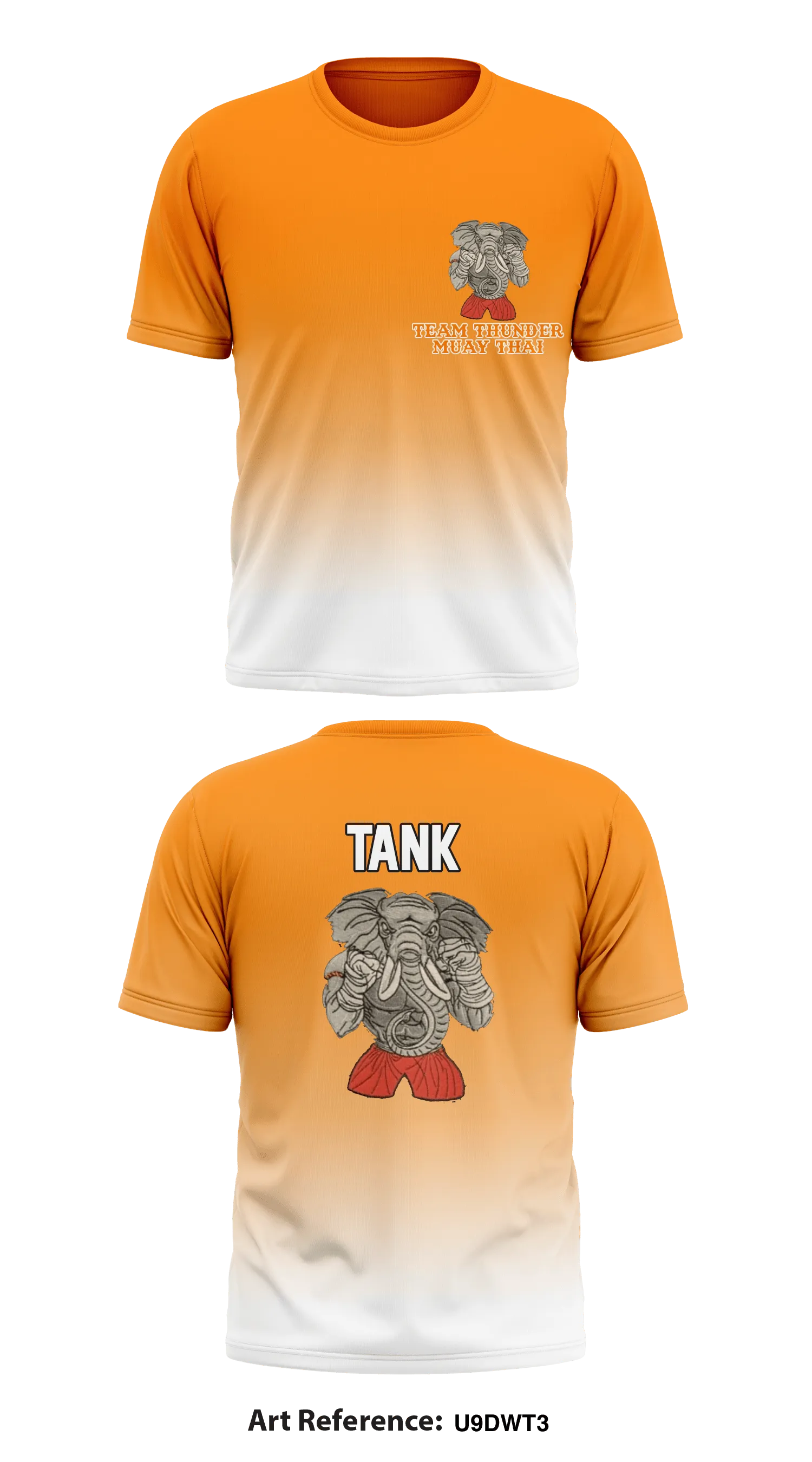 Team Thunder Muay Thai Store 1 Core Men's SS Performance Tee - U9dWT3