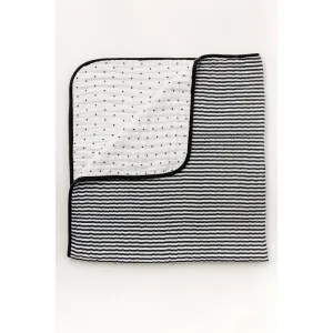 The 4 Layer Quilt - Reversible B W Stripe