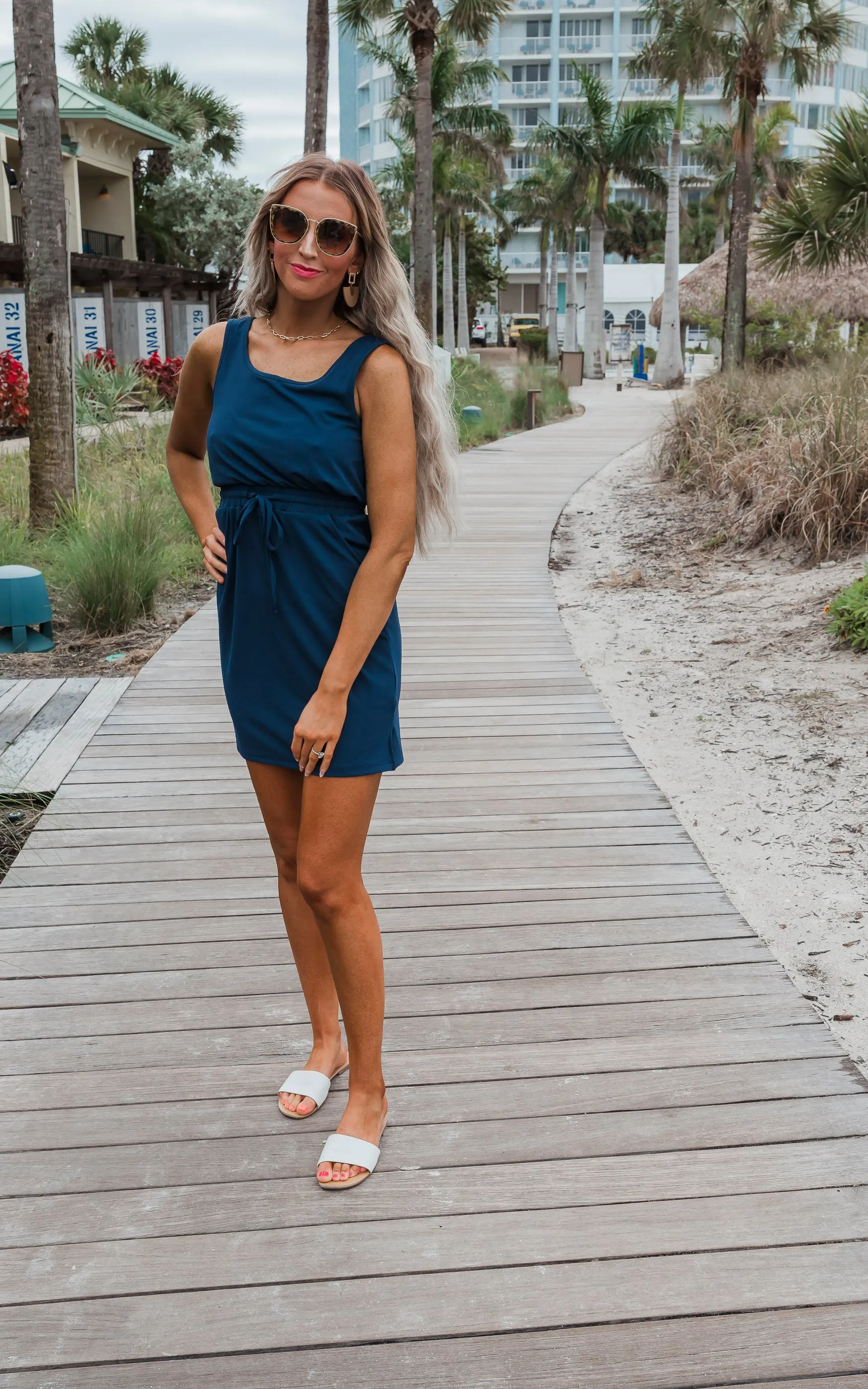 The Sophia Navy Everyday Tank Dress by Salty Wave*DEAL-FINAL SALE