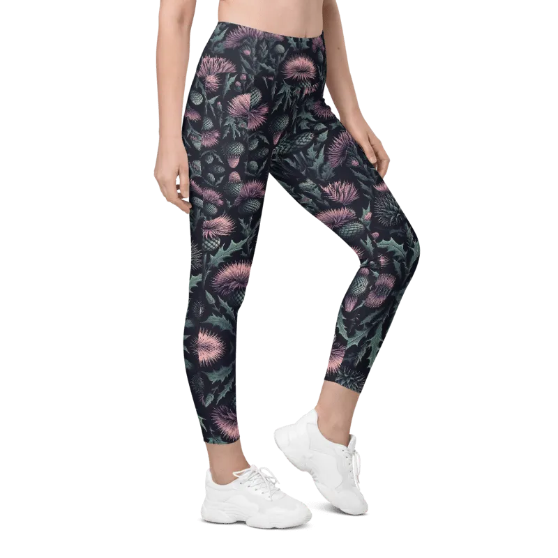 Thistle Bloom Leggings - Pockets