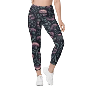 Thistle Bloom Leggings - Pockets