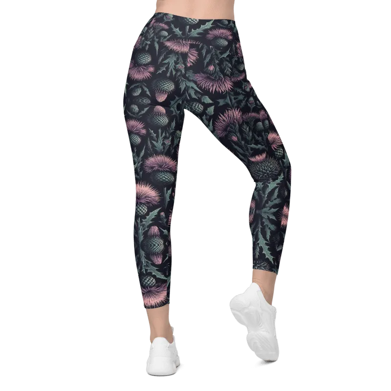 Thistle Bloom Leggings - Pockets