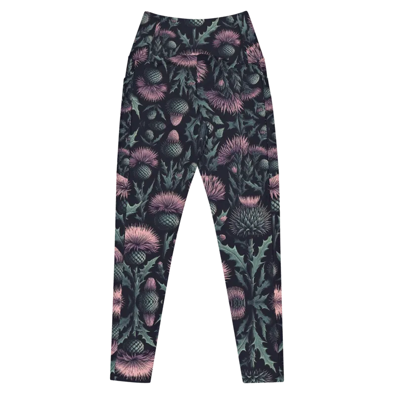 Thistle Bloom Leggings - Pockets