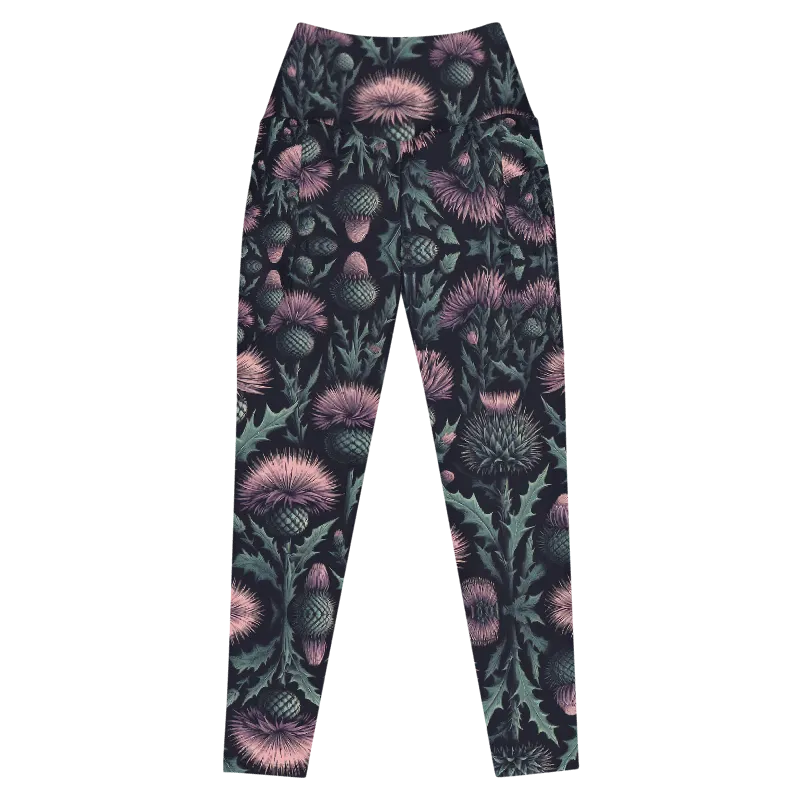 Thistle Bloom Leggings - Pockets