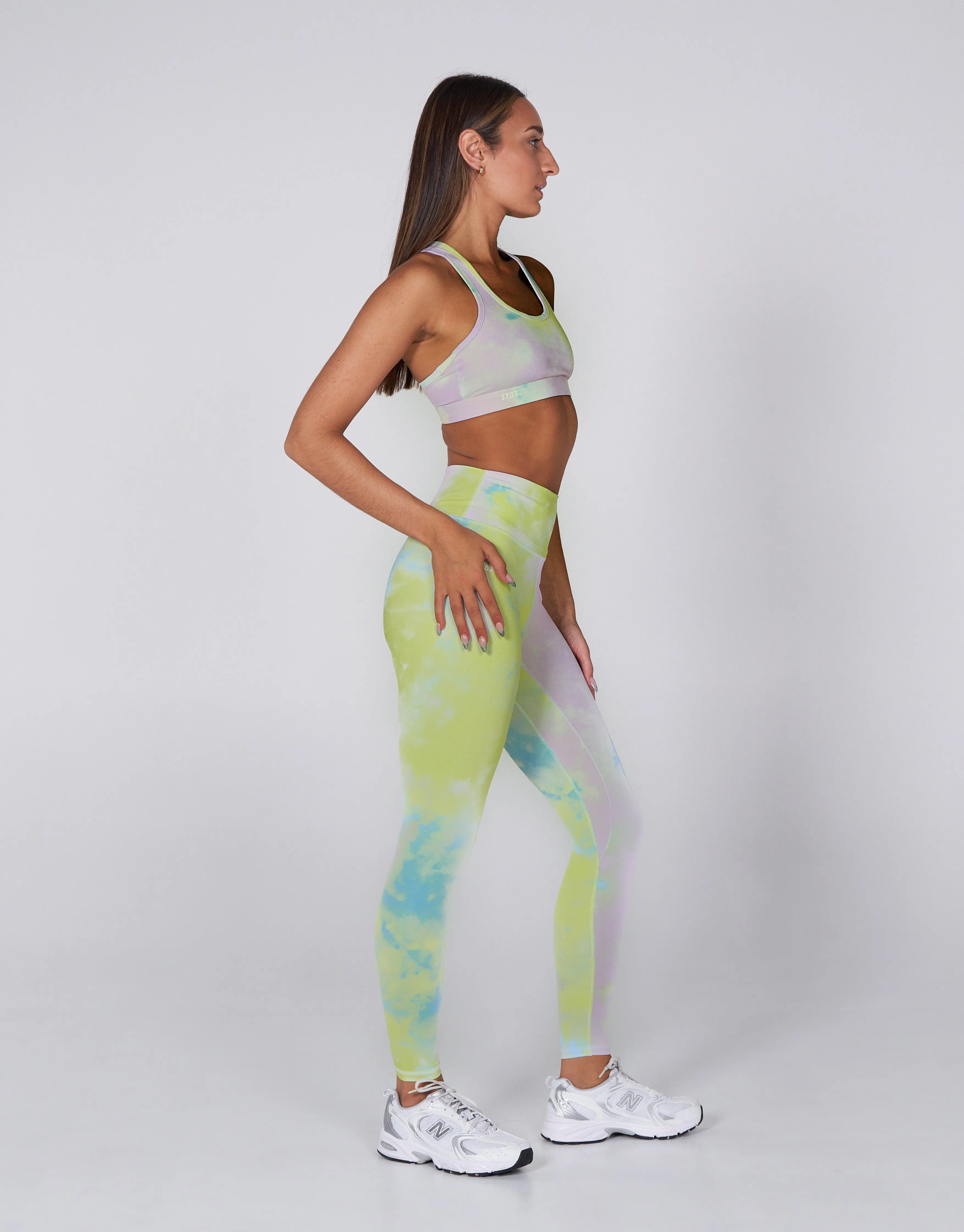 Tie Dye Full Length Tights - Splash