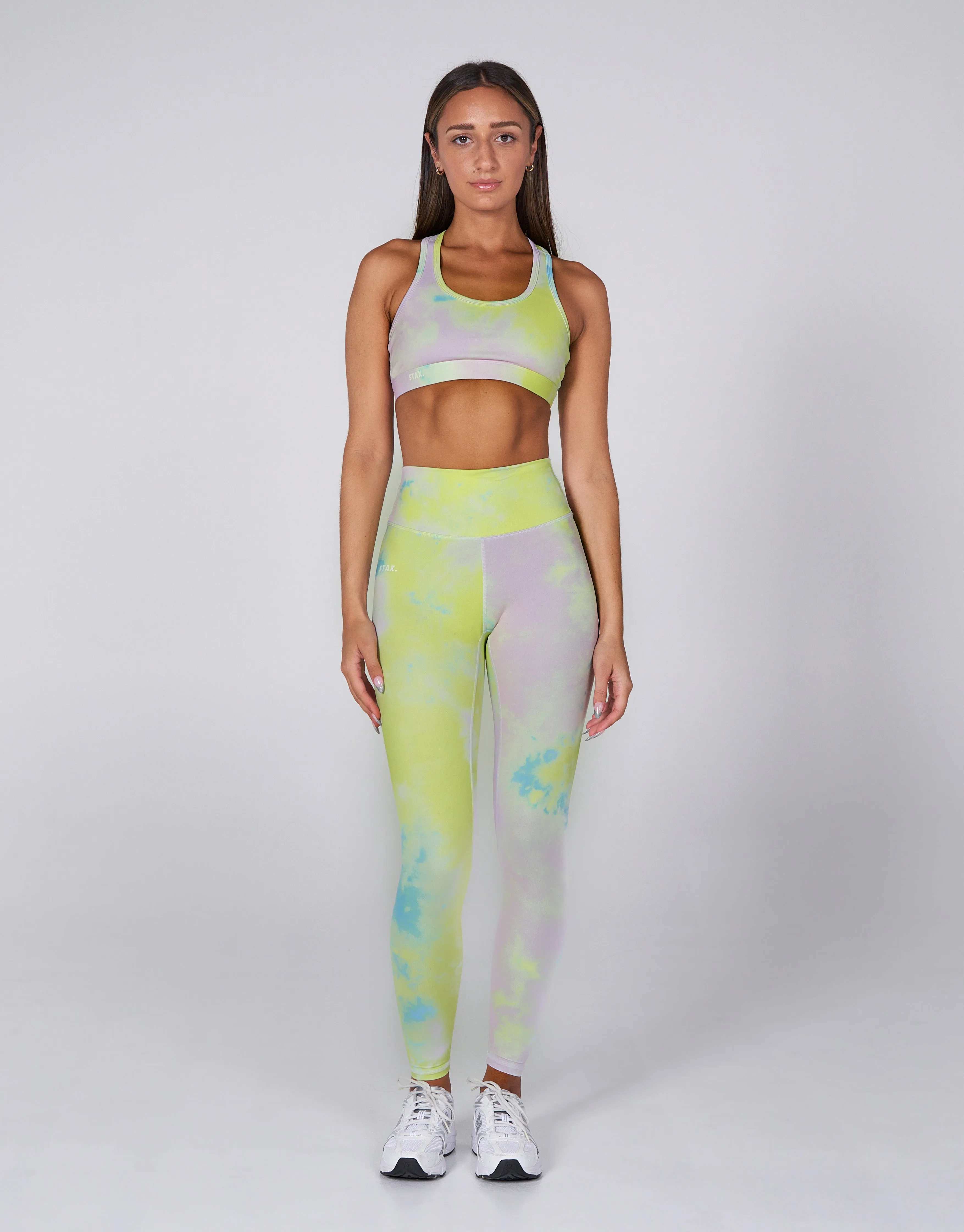 Tie Dye Full Length Tights - Splash